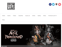 Tablet Screenshot of clubpromisedland.com